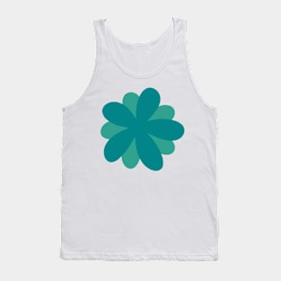 Cute Daisy Flower - verdigris green Tank Top